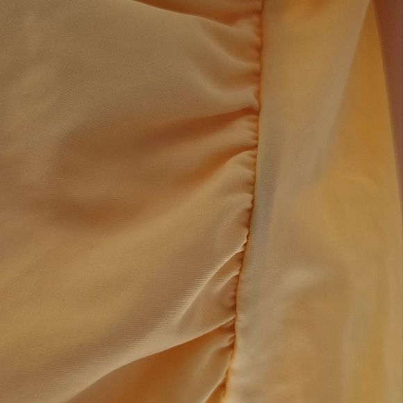 George Swimwear Tankini Set Top Padded high waist bottom Ruched Dark Yellow L - Picture 8 of 8